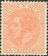 **210. 1882. 15 Cts Naranja. Excelente Centraje. MAGNIFICO. - Other & Unclassified