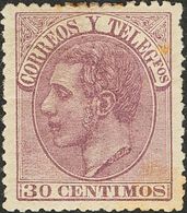 *211. 1882. 30 Cts Lila Violeta (conservación Habitual). BONITO. - Other & Unclassified