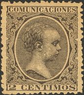 **214. 1889. 2 Cts Negro. Excelente Centraje. MAGNIFICO. Cert. COMEX. - Autres & Non Classés