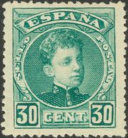 *249. 1901. 30 Cts Verde. Márgenes Excepcionales. PIEZA DE LUJO. - Autres & Non Classés