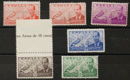 **940/45N. 1940. Serie Completa, Seis Valores. NºA000.000. MAGNIFICA. Edifil 2015: +270 Euros - Autres & Non Classés