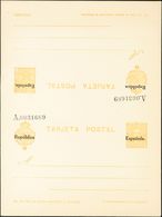 **EP64. 1931. 10 Cts + 15 Cts Amarillo Sobre Tarjeta Entero Postal De Ida Y Vuelta (sin Doblar). MAGNIFICA Y RARA. (Laíz - Otros & Sin Clasificación