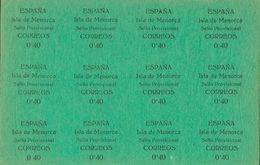 **1/2(12). 1939. Conjunto De Los Dos Pliegos De Doce Ejemplares Del 40 Cts Y Del 1'40 Cts (incluyendo Todas Las Variedad - Other & Unclassified