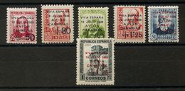 **14/19. 1937. Serie Completa. MAGNIFICA Y RARA SIN FIJASELLOS. Cert. COMEX. Edifil 2018: 253 Euros - Other & Unclassified