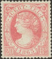 (*)12. 1865. 20 Reales Rosa. Excelente Centraje Y Color. MAGNIFICO Y RARO. Edifil 2020: 650 Euros - Other & Unclassified