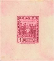 *25P. 1929. 4 Pts Rosa Lila. PRUEBA DE PUNZON, Sobre Papel Engomado. MAGNIFICA Y RARA. - Other & Unclassified