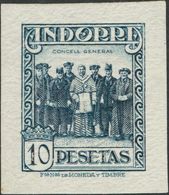 (*)26P. 1929. 10 Pts Azul. PRUEBA DE PUNZON. MAGNIFICA Y RARA. - Other & Unclassified