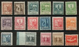 **28/44. 1935. Serie Completa. MAGNIFICA Y RARA, ESPECIALMENTE SIN FIJASELLOS. Cert. GRAUS (1 Pts) Y Cert. COMEX (40 Cts - Otros & Sin Clasificación