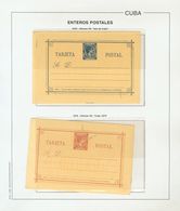 Sobre . (1878ca). Interesante Conjunto De Tarjetas Entero Postales Entre 1878 Y 1898, En Nuevo Y A Falta De Dos Tarjetas - Autres & Non Classés