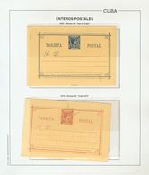 Sobre . (1878ca). Interesante Conjunto De Tarjetas Entero Postales Entre 1878 Y 1898, En Nuevo Y A Falta De Dos Tarjetas - Andere & Zonder Classificatie