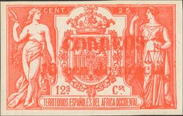 *50Ga. 1909. 10 Cts Sobre 25 Cts Rojo. Variedad CAMBIO DE COLOR EN LA SOBRECARGA, En Rojo. MAGNIFICO. Edifil 2018: 183 E - Autres & Non Classés