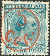 º40B. 1896. 5 Cts Sobre 5 Ctvos Verde. MAGNIFICO. Edifil 2019: 70 Euros - Other & Unclassified