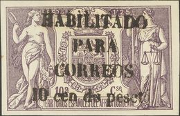 *58AD. 1909. 10 Cts Sobre 1'25 Pts Violeta. MAGNIFICO. Edifil 2018: 445 Euros - Other & Unclassified