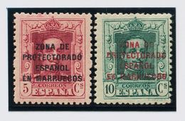 **82a, 83a. 1923. 5 Cts Carmín Vinoso Y 10 Cts Verde Oscuro. MAGNIFICOS. Edifil 2018: 202 Euros - Other & Unclassified