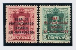 **82a, 83a. 1923. 5 Cts Carmín Vinoso Y 10 Cts Verde Oscuro. MAGNIFICOS. Edifil 2018: 202 Euros - Otros & Sin Clasificación