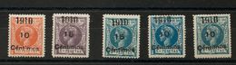 *54/58. 1910. Serie Completa. Excelentes Centrajes. MAGNIFICA Y RARA. Cert. CEM. Edifil 2020: 1.175 Euros - Other & Unclassified