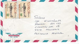 COVER CORREO AERO - AIR MAIL - KONSTANZ - ALEMANIA. - Equateur