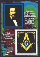 CPM Franc Maçonnerie Masonic Antoine De Tounens Périgueux Par Jihel Tirage Limité En 30 Exemplaires Numérotés Signés - Filosofie