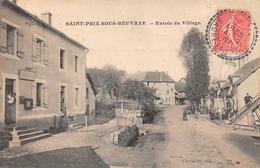 Saint Prix Sous Beuvray       71     Entrée Du Village  Et La Poste               (voir Scan) - Autres & Non Classés