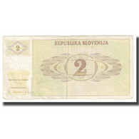 Billet, Slovénie, 2 (Tolarjev), KM:2a, TB - Slovenia