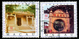 !										■■■■■ds■■ Macao 1976 AF#440-441ø Pagodas Set (x12814) - Usati