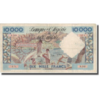 Billet, Algeria, 10,000 Francs, 1956, 1956-06-11, KM:110, TTB - Algeria