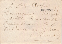 L MARQUES POSTALES 18ème Siècle  - L - N°3 - BELFORT S/pli De Belfort Pour Porrentruy (Suisse) - Adressé Au Prince Du St - 1801-1848: Vorläufer XIX