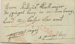 LAC MARQUES POSTALES 19ème Siècle - LAC - P.66.P BELFORT (Rouge) Pli De Boncourt (Suisse) Pour Wirdumbourg (Allemagne) - - 1801-1848: Précurseurs XIX