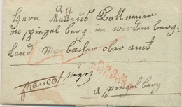 LAC MARQUES POSTALES 19ème Siècle - LAC - P.66.P BELFORT (Rouge) Pli De Boncourt (Suisse) Pour Wirdumbourg (Allemagne) - - 1801-1848: Precursors XIX