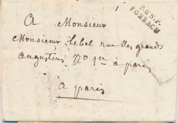 LAC PORT PAYES - LAC - P.55.P. FORBACH (1823) Pour Paris - TB - 1801-1848: Voorlopers XIX