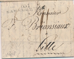 LAC DEPARTEMENTS CONQUIS - LAC - 101 SARREBRUCK - 1808 - Pr Lille - TB - 1801-1848: Precursors XIX