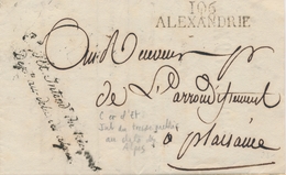 LAC DEPARTEMENTS CONQUIS - LAC - 106 ALEXANDRE + Griffe De Franchise De L'Intendant Du Trésor Public - Dépt Au-delà Des  - 1801-1848: Precursors XIX