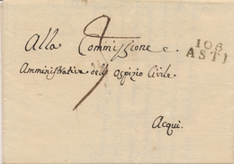 LAC DEPARTEMENTS CONQUIS - LAC - 106 ASTI - 1811 - Pr Acqui - TB - 1801-1848: Précurseurs XIX