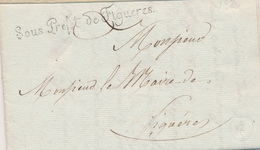 LAC FRANCHISE - LAC - "Sous Préfet De Figuères" - S/pli Daté De Juillet 1812 - Au Verso Cachet Impérial De La Préfecture - 1801-1848: Précurseurs XIX