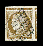 O EMISSION CERES 1849 - O - N°1 - Marges Maxi - 1 Voisin - Sup - S/Brun - TB - 1849-1850 Ceres