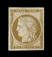 * EMISSION CERES 1849 - * - N°1a- 10c Bistre Brun - Signé Calves - TB - 1849-1850 Ceres