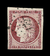 O EMISSION CERES 1849 - O - N°6 - Obl. PC 1727 - 3 Belles Marges - TB - 1849-1850 Cérès