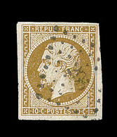 O EMISSION PRESIDENCE - O - N°9 - 10c Bistre - Luxe - Signé Calves - TB - 1852 Louis-Napoléon