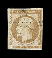 O EMISSION PRESIDENCE - O - N°9 - 10c Bistre Jaune - Signé Calves - TB - 1852 Louis-Napoléon