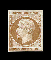 * NAPOLEON NON DENTELE - * - N°13Ba -10c Bistre Brun - TB - 1853-1860 Napoléon III.