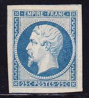 (*) NAPOLEON NON DENTELE - (*) - N°15 - 25c Bleu - Belles Marges - Avec Amorce De Voisins - TB/SUP - 1853-1860 Napoléon III