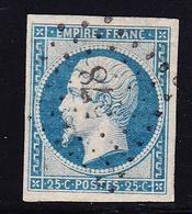 O NAPOLEON NON DENTELE - O - N°15 - Margé - PC - TB - 1853-1860 Napoleone III