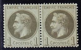 * NAPOLEON LAURE - * - N°25 Paire - Ass. Bon Centrage - TB - 1863-1870 Napoleon III With Laurels