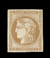 * EMISSION DE BORDEAUX  - * - N°43A - Tâche Blanche Derrière La Tête - TB - 1870 Bordeaux Printing