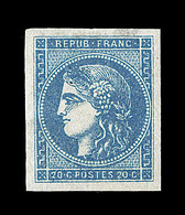 * EMISSION DE BORDEAUX  - * - N°45C - Report 3 - Signé A. Brun - Belles Marges - TB - 1870 Bordeaux Printing