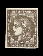 * EMISSION DE BORDEAUX  - * - N°47 - Margé Régul. Belle Nuance - S/brun - TB - 1870 Bordeaux Printing