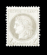 * CERES III ème REPUBLIQUE - * - N°52 - 4c Gris - TB - 1871-1875 Ceres