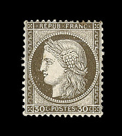 * CERES III ème REPUBLIQUE - * - N°56a - 30c Brun Foncé - 1 Pt De Rousseur - TB - 1871-1875 Cérès