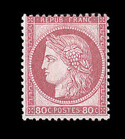 * CERES III ème REPUBLIQUE - * - N°57 - 80c Rose - Signé A. Brun - TB - 1871-1875 Cérès