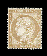 * CERES III ème REPUBLIQUE - * - N°59 - 15c Bistre - Signé Calves - TB - 1871-1875 Cérès